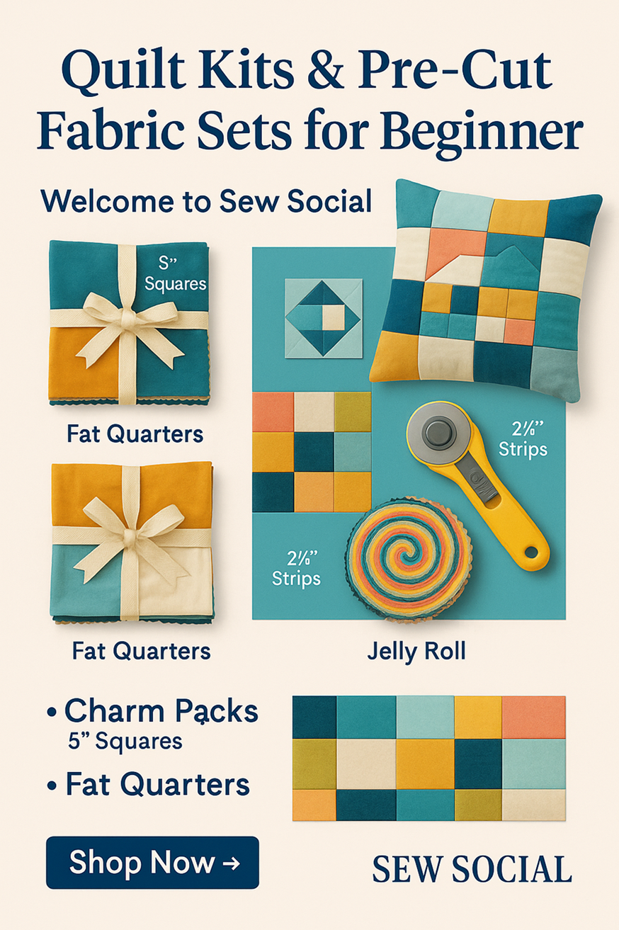 Pre-Cut Quilt Kits & Fabric Bundles for Beginners | Sew Social