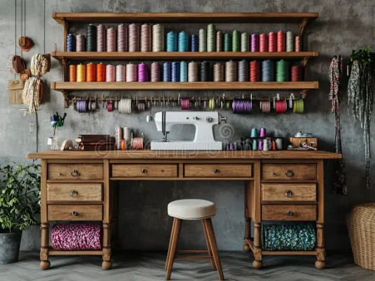 modern-sewing-studio-organized-shelves-spools-colorful-threads-machine-concept-creativity-fashion-design-368869394